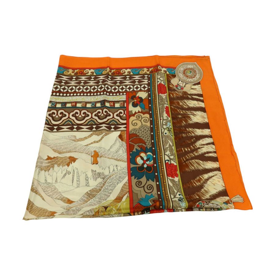 HERMES 絲質Scarf 140x140cm絲巾-3