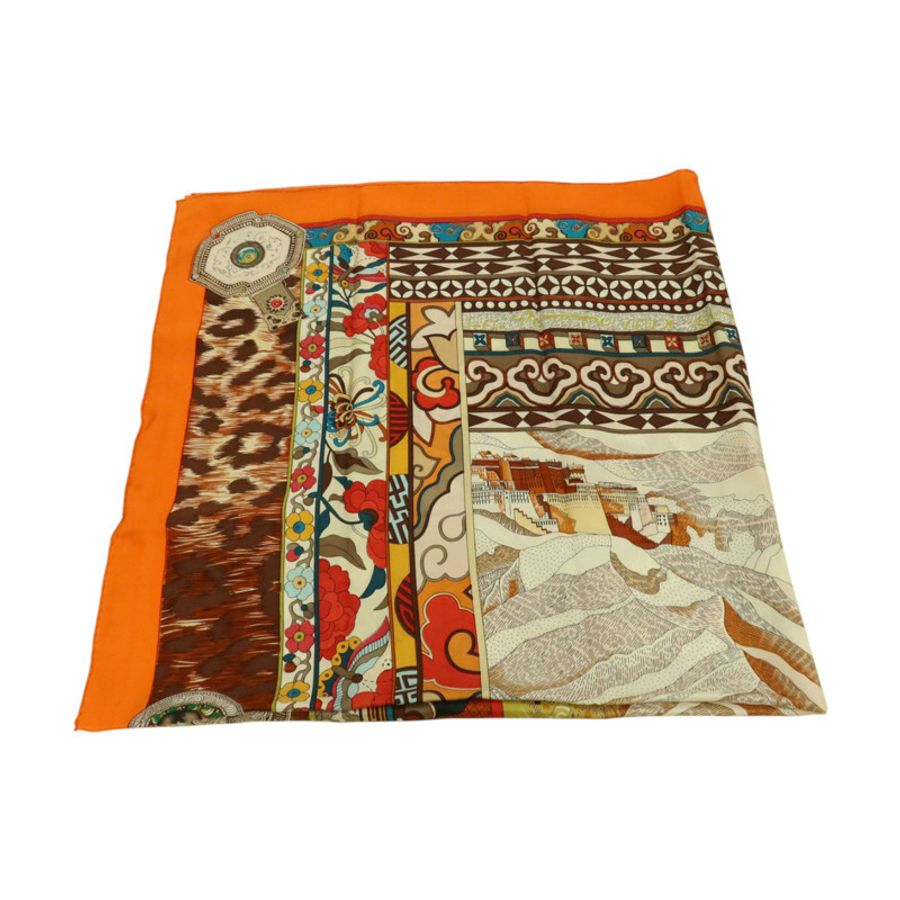 HERMES 絲質Scarf 140x140cm絲巾-4