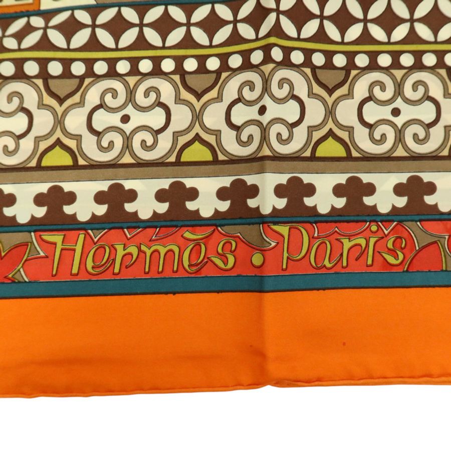 HERMES 絲質Scarf 140x140cm絲巾-5