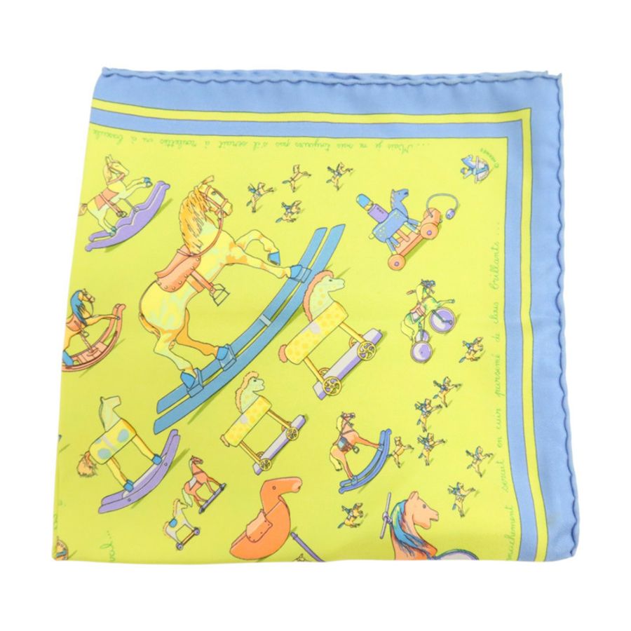 HERMES 絲質Scarf 45x45cm絲巾-1