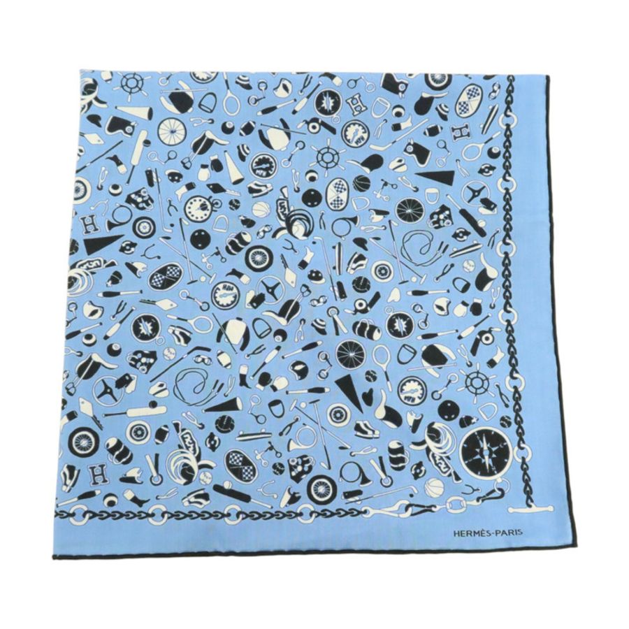 HERMES 棉質Scarf 90x90cm棉巾-1