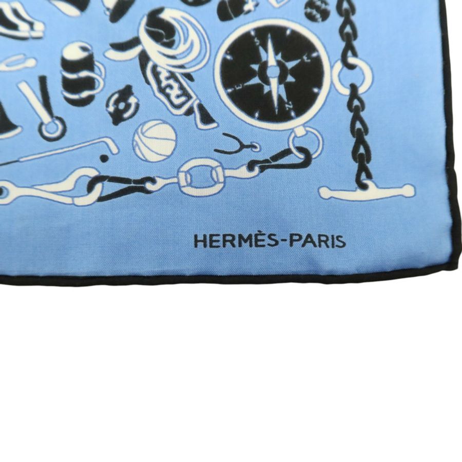 HERMES 棉質Scarf 90x90cm棉巾-5