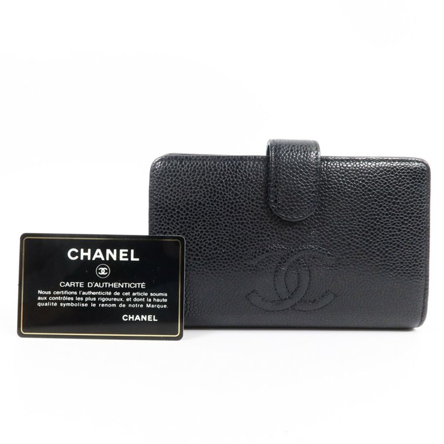 CHANEL 牛皮皮革Wallet錢包-9
