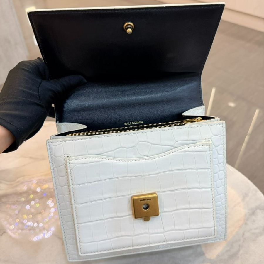 *SHIHNA名牌精品* Balenciaga Classic City金屬logo 牛皮斜背包-3
