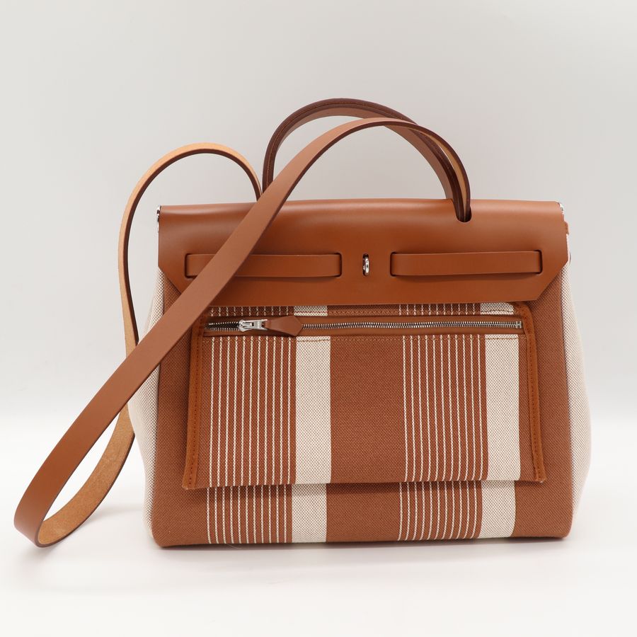 Hermès 愛馬仕 Herbag 31 棕色 斜挎包-4