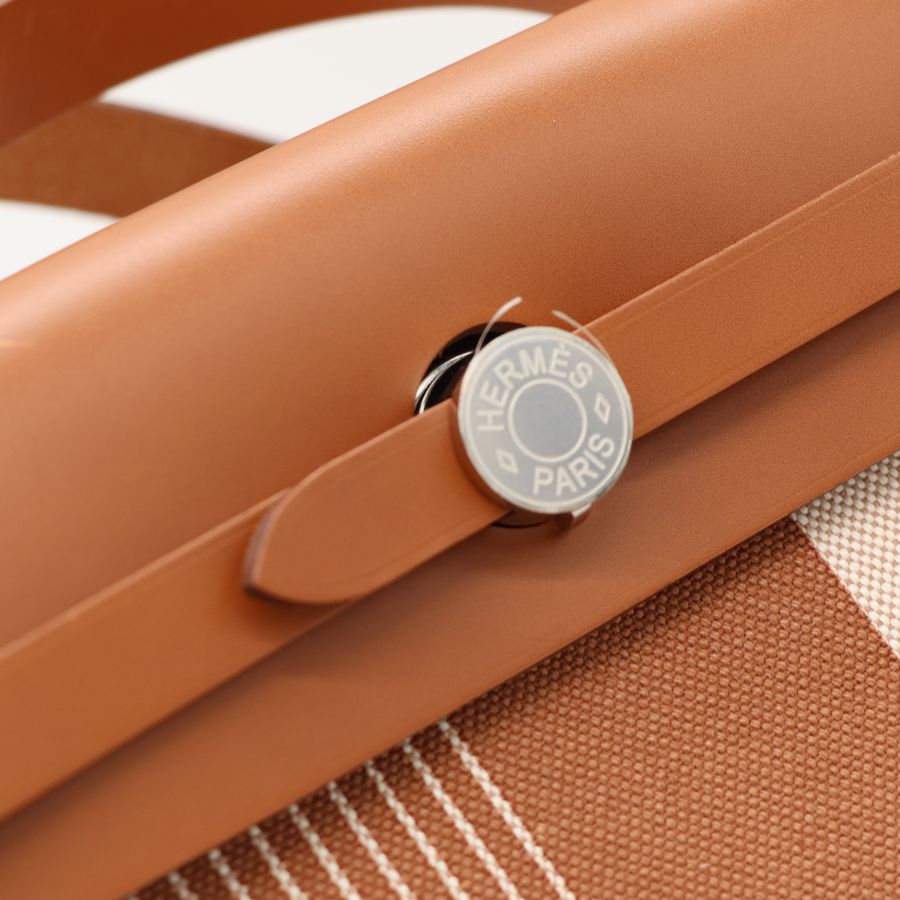 Hermès 愛馬仕 Herbag 31 棕色 斜挎包-9