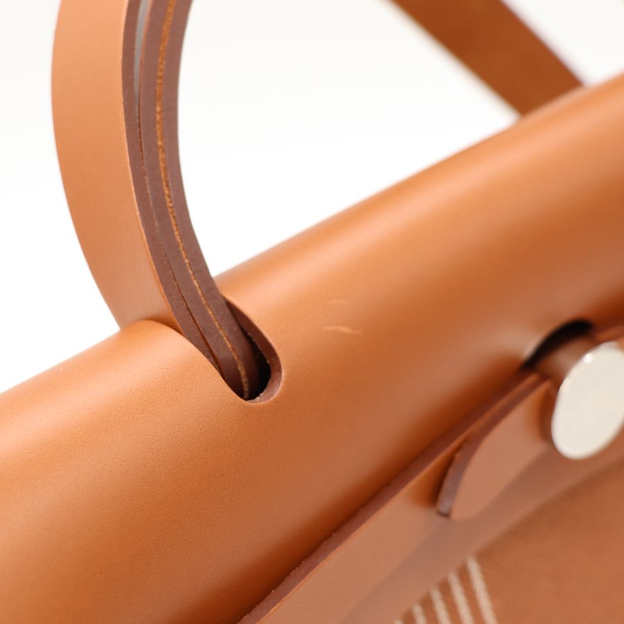 Hermès 愛馬仕 Herbag 31 棕色 斜挎包-10