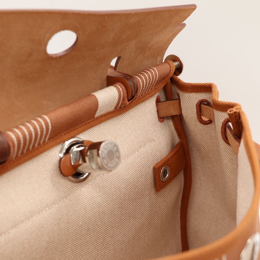 Hermès 愛馬仕 Herbag 31 棕色 斜挎包-11
