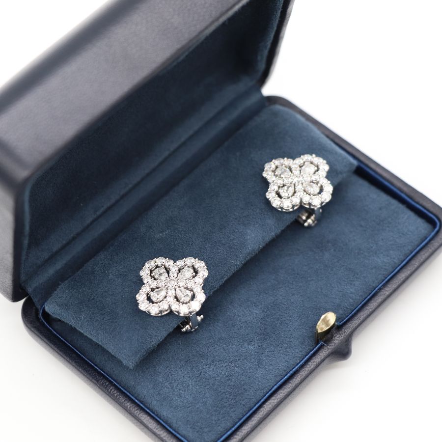 Harry Winston 海瑞溫斯頓 Diamond Loop PT950 3.8 克拉 耳環 耳夾|專櫃 120 萬-3