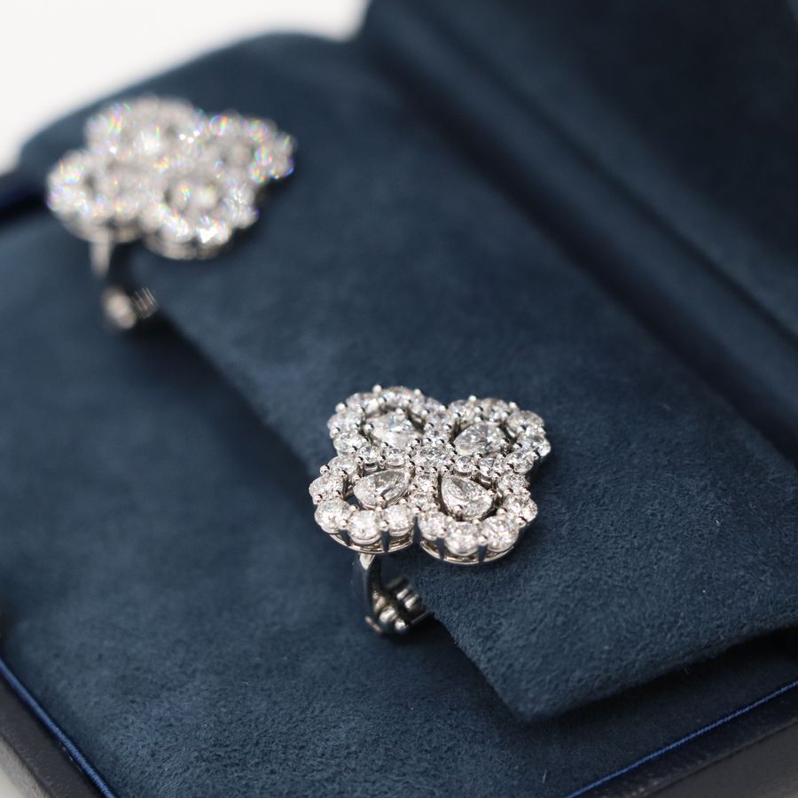 Harry Winston 海瑞溫斯頓 Diamond Loop PT950 3.8 克拉 耳環 耳夾|專櫃 120 萬-4