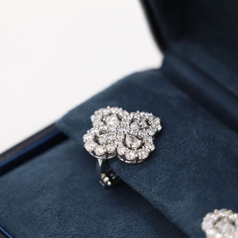 Harry Winston 海瑞溫斯頓 Diamond Loop PT950 3.8 克拉 耳環 耳夾|專櫃 120 萬-5