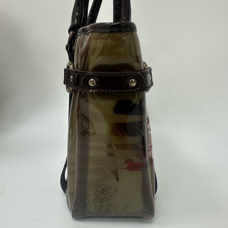 【赫蒂國際精品】 Salvatore Ferragamo 動物紋乙烯基手提包 vintage 二手 中古-6