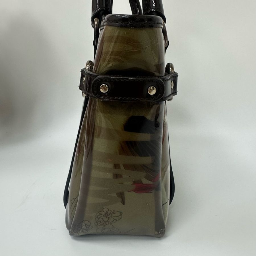 【赫蒂國際精品】 Salvatore Ferragamo 動物紋乙烯基手提包 vintage 二手 中古-7