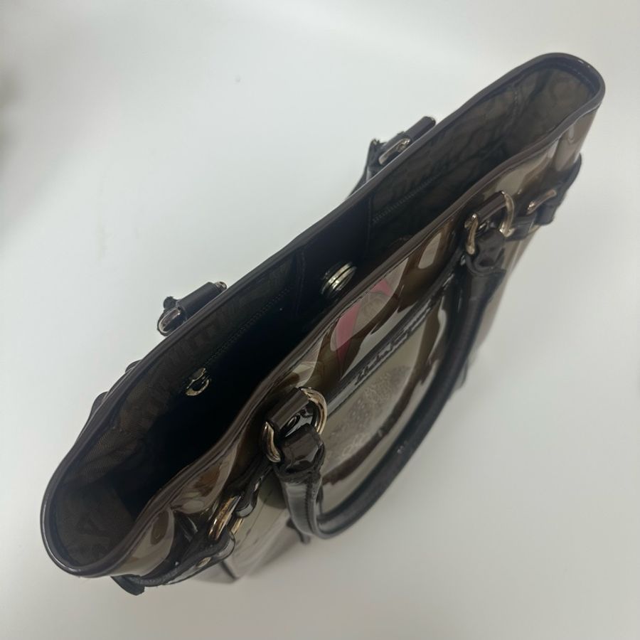 【赫蒂國際精品】 Salvatore Ferragamo 動物紋乙烯基手提包 vintage 二手 中古-9