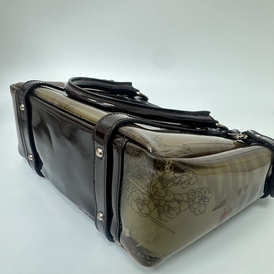 【赫蒂國際精品】 Salvatore Ferragamo 動物紋乙烯基手提包 vintage 二手 中古-13
