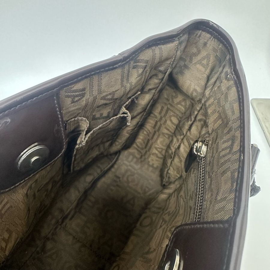 【赫蒂國際精品】 Salvatore Ferragamo 動物紋乙烯基手提包 vintage 二手 中古-23