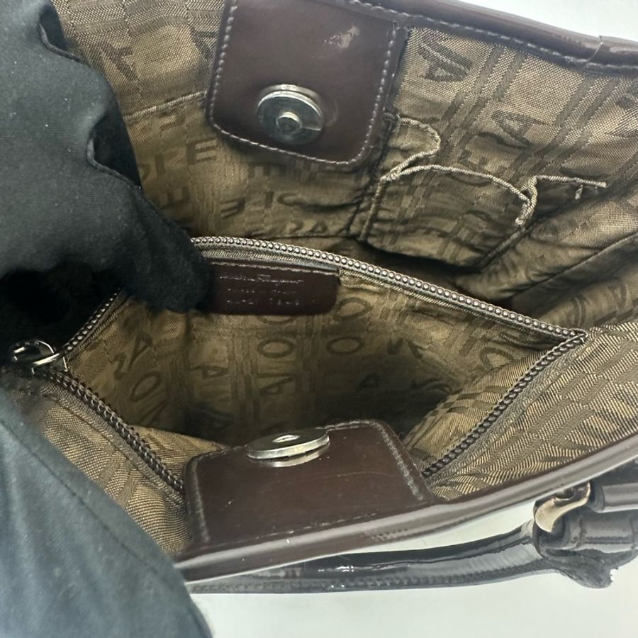【赫蒂國際精品】 Salvatore Ferragamo 動物紋乙烯基手提包 vintage 二手 中古-31