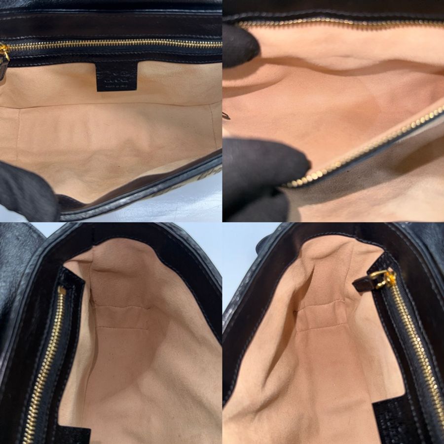 GUCCI 古馳 棕色GG帆布鏈條肩背包 斜背包 443497-7