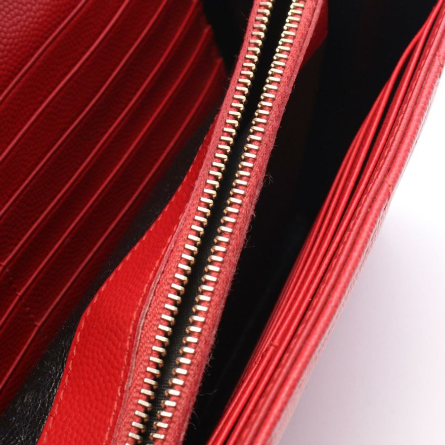 SAINT LAURENT PARIS Cassandra 經典鏈條斜背包 377828 紅色-4