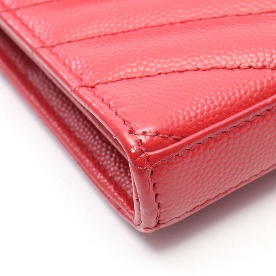 SAINT LAURENT PARIS Cassandra 經典鏈條斜背包 377828 紅色-6