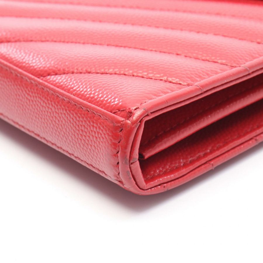 SAINT LAURENT PARIS Cassandra 經典鏈條斜背包 377828 紅色-7