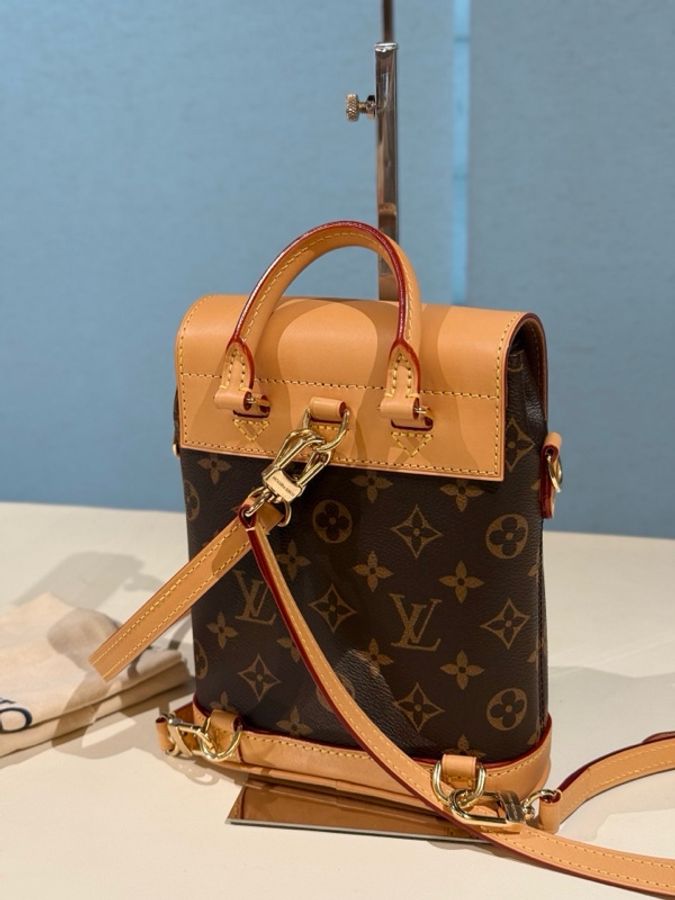 LV路易威登 Soho Mini 迷你雙肩包 老花帆布手提包雙肩包-1