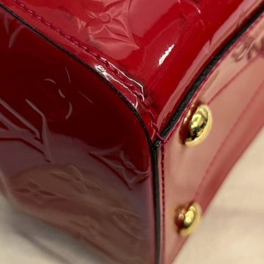 Louis Vuitton 紅色漆皮波士頓包-8