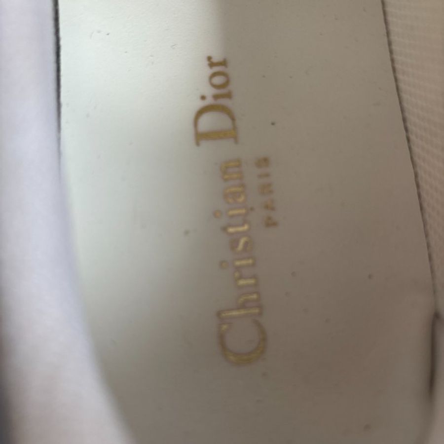 ✨超美款式 DIOR 白底貝殼頭藍LOGO休閒鞋 38.5-18