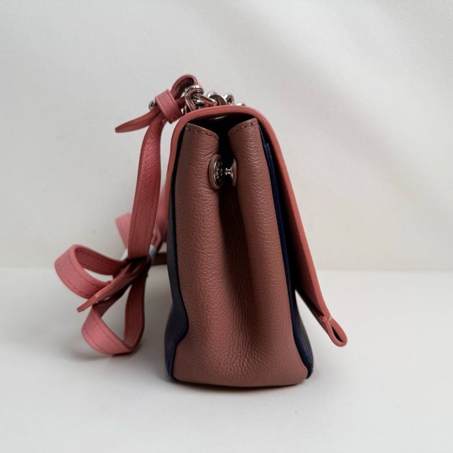芯片款 路易威登/Louis Vuitton 粉藍拼色手提包-2