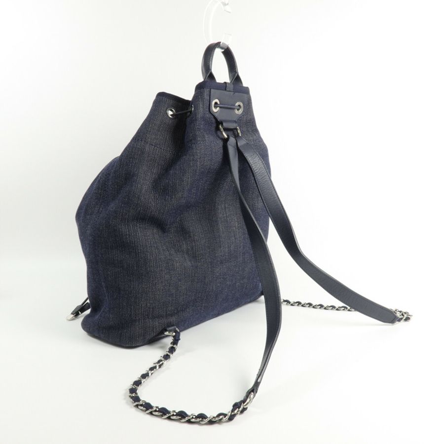 CHANEL 帆布Bucket Backpack背包-7