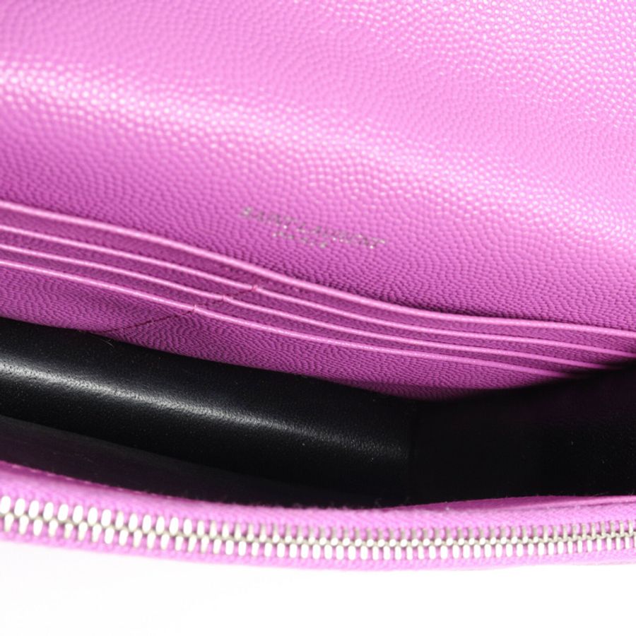 SAINT LAURENT 牛皮皮革Cassandra Envelope Chain Wallet-4