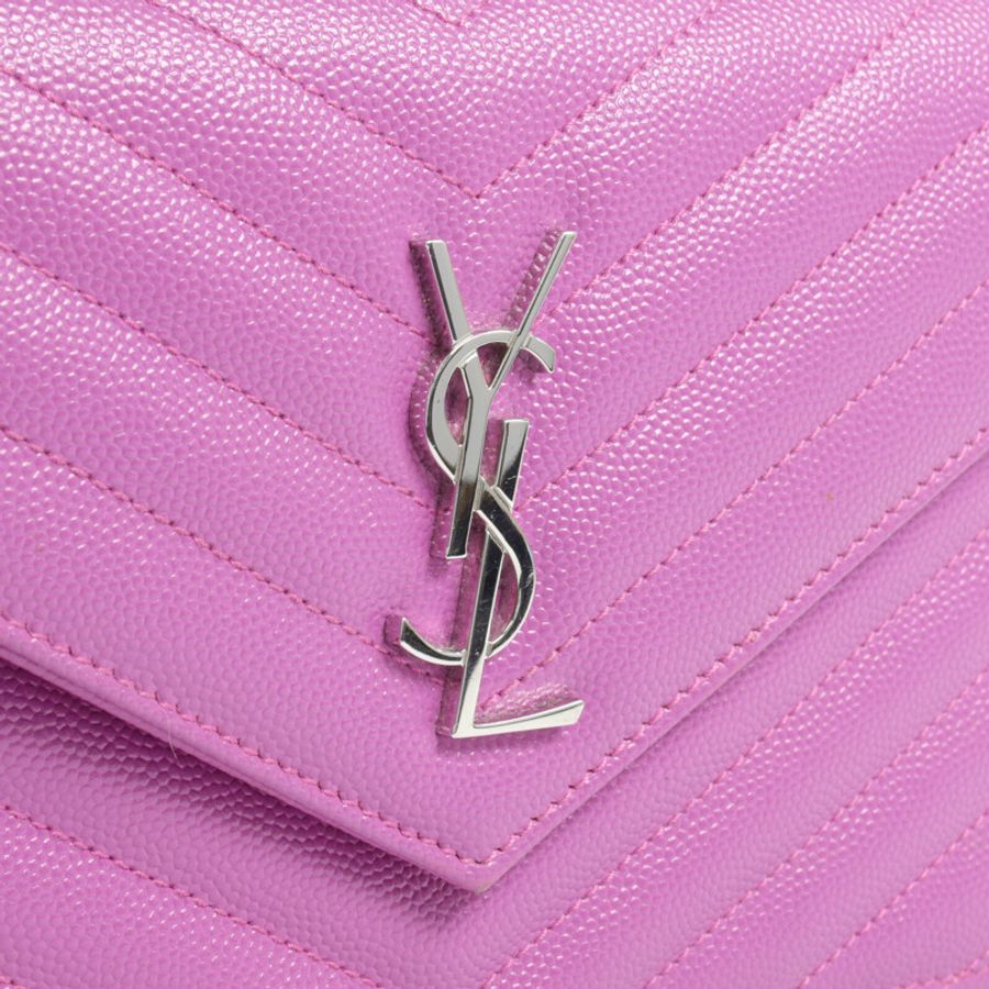 SAINT LAURENT 牛皮皮革Cassandra Envelope Chain Wallet-7