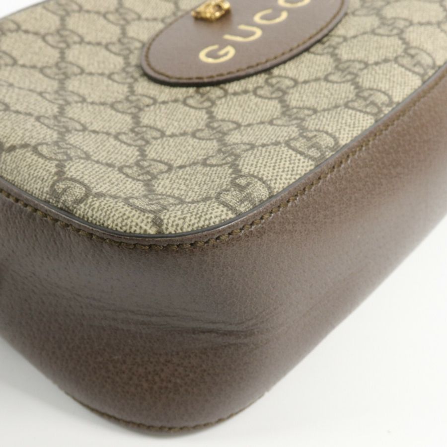GUCCI 塗層帆布Neo Vintage GG Supreme肩背袋-10