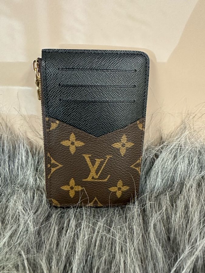 LV 原花金釦前釦後L拉Recto Verso3卡零錢卡片包M69431-1