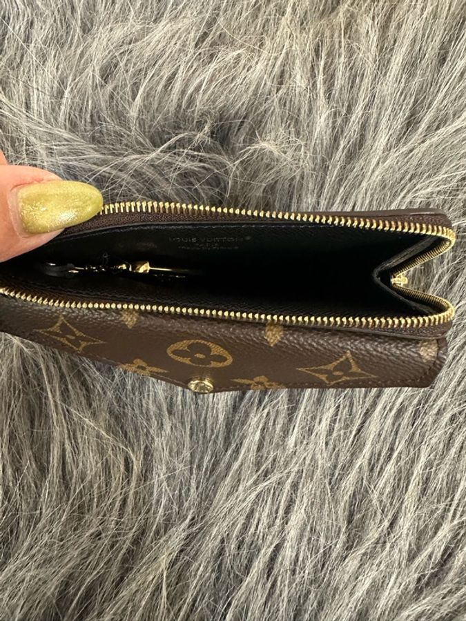 LV 原花金釦前釦後L拉Recto Verso3卡零錢卡片包M69431-5