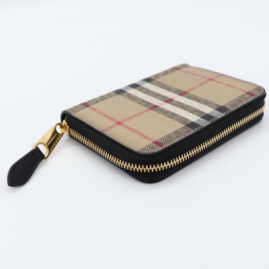Burberry 經典格紋 拉鍊短夾 卡夾-2
