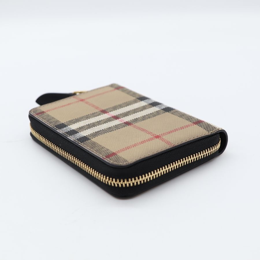 Burberry 經典格紋 拉鍊短夾 卡夾-3