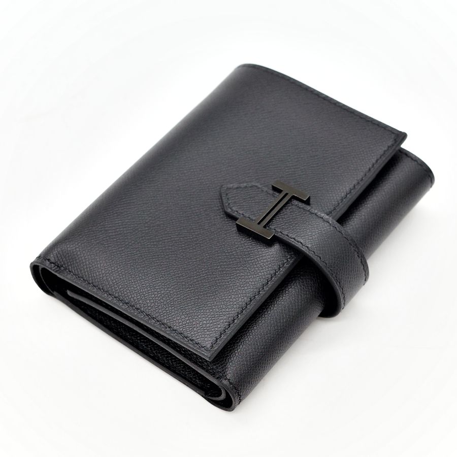 Hermès 愛馬仕 So Black Bearn 短夾-4