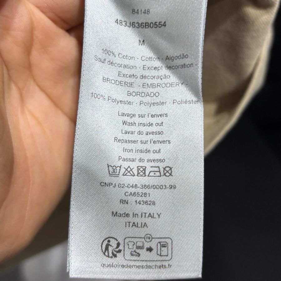 DIOR 迪奧短袖 T恤 M碼 SS25 47數字 條紋 米色-4