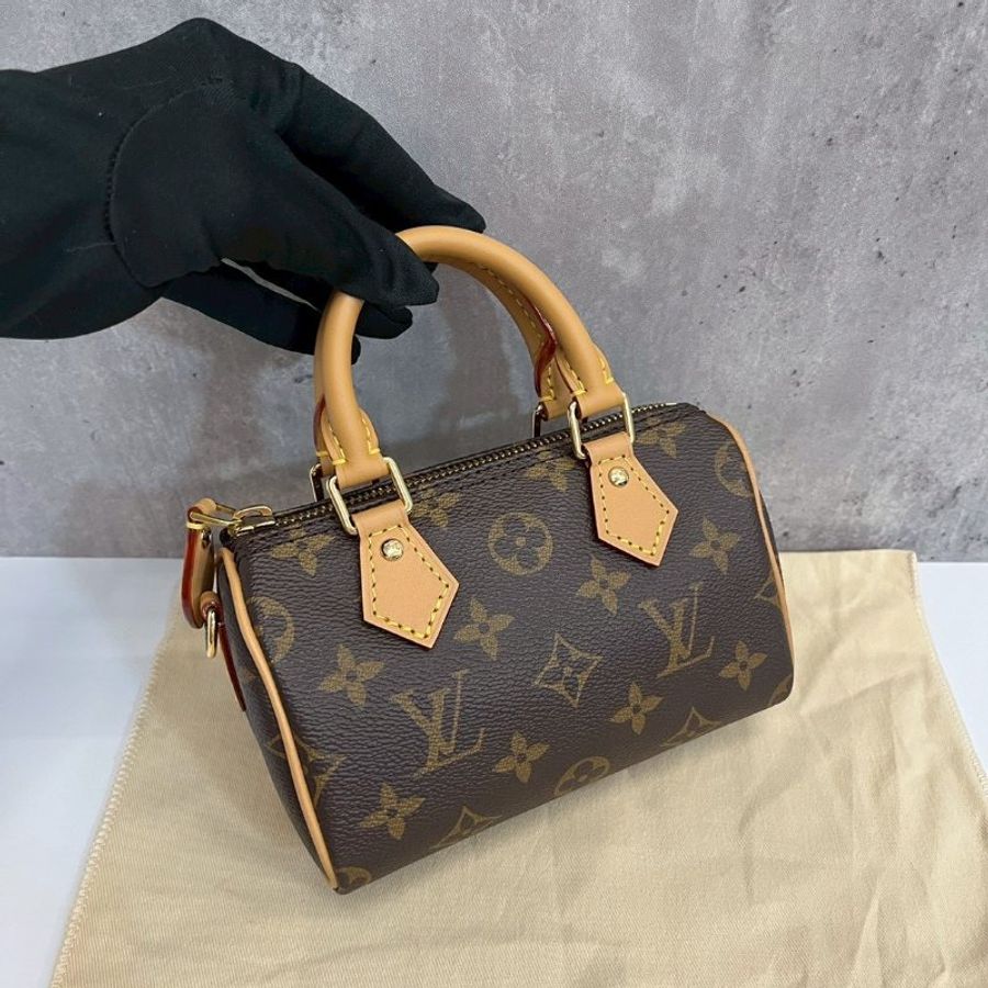 Louis Vuitton Nano Speedy 經典老花 晶片款-1