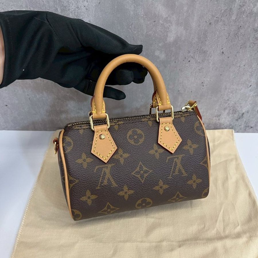 Louis Vuitton Nano Speedy 經典老花 晶片款-3