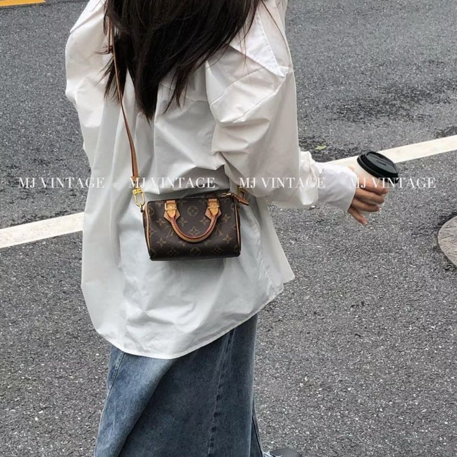 Louis Vuitton Nano Speedy 經典老花 晶片款-4