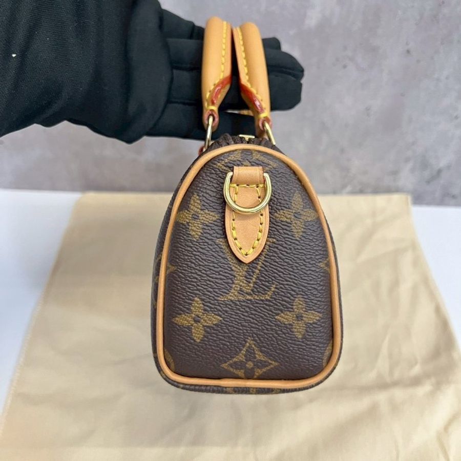 Louis Vuitton Nano Speedy 經典老花 晶片款-5