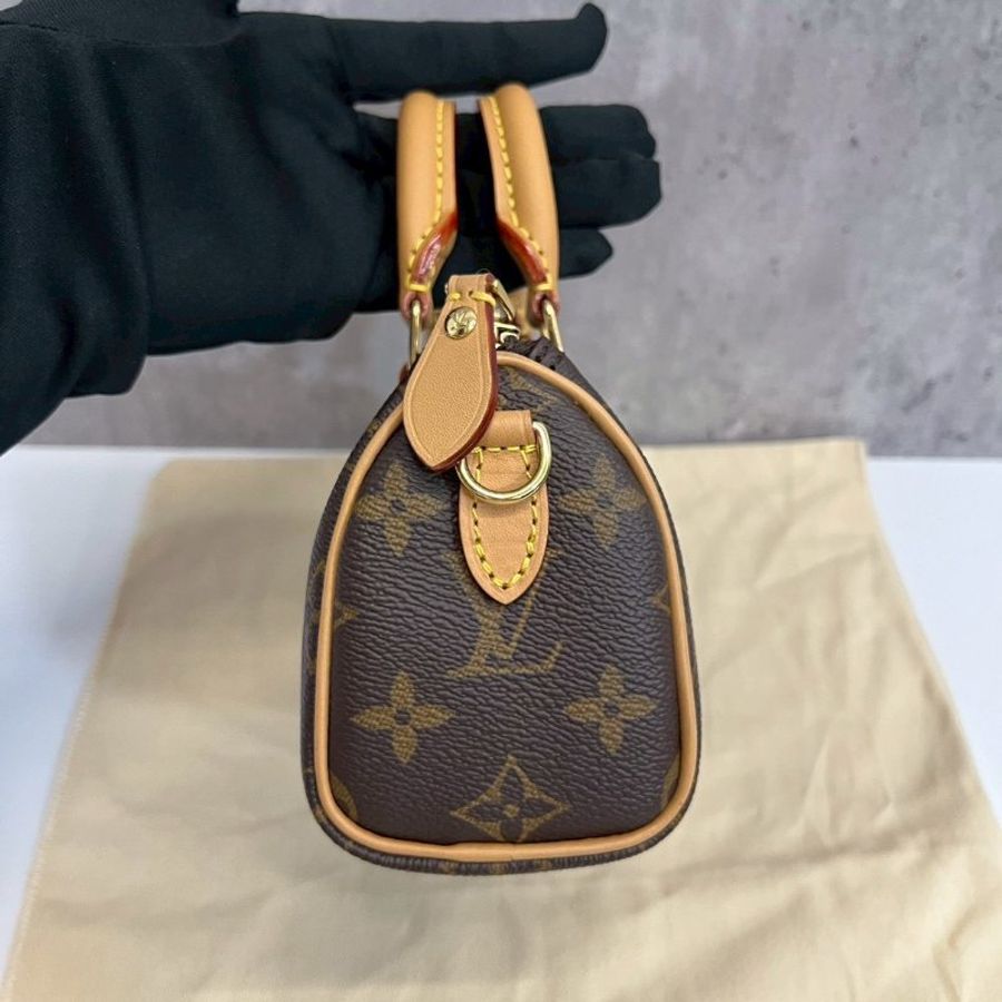 Louis Vuitton Nano Speedy 經典老花 晶片款-7
