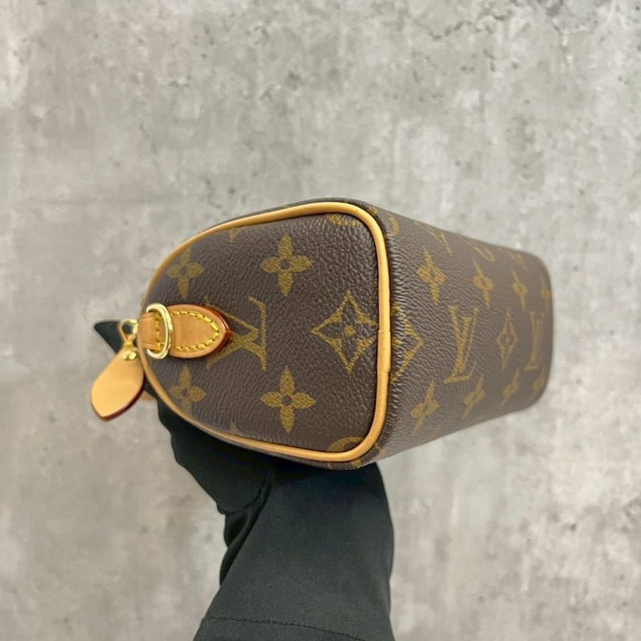 Louis Vuitton Nano Speedy 經典老花 晶片款-10