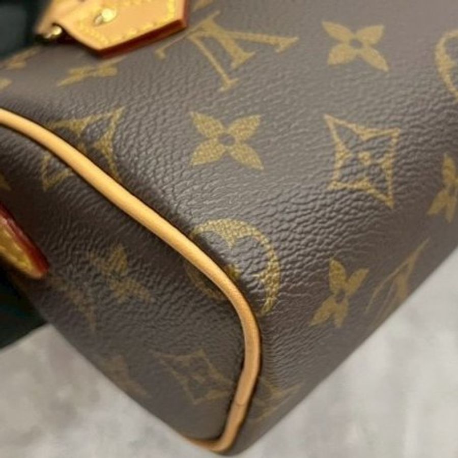 Louis Vuitton Nano Speedy 經典老花 晶片款-13