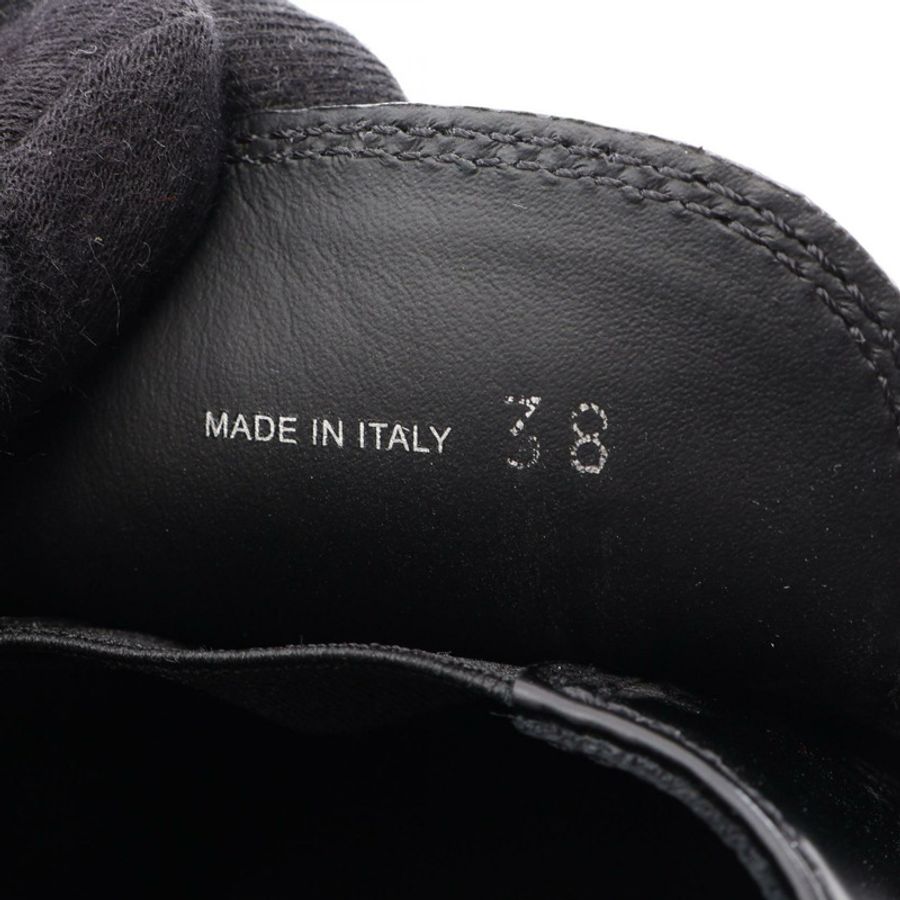 PRADA 三角標誌樂福鞋 #38 黑色真皮二手女款-5