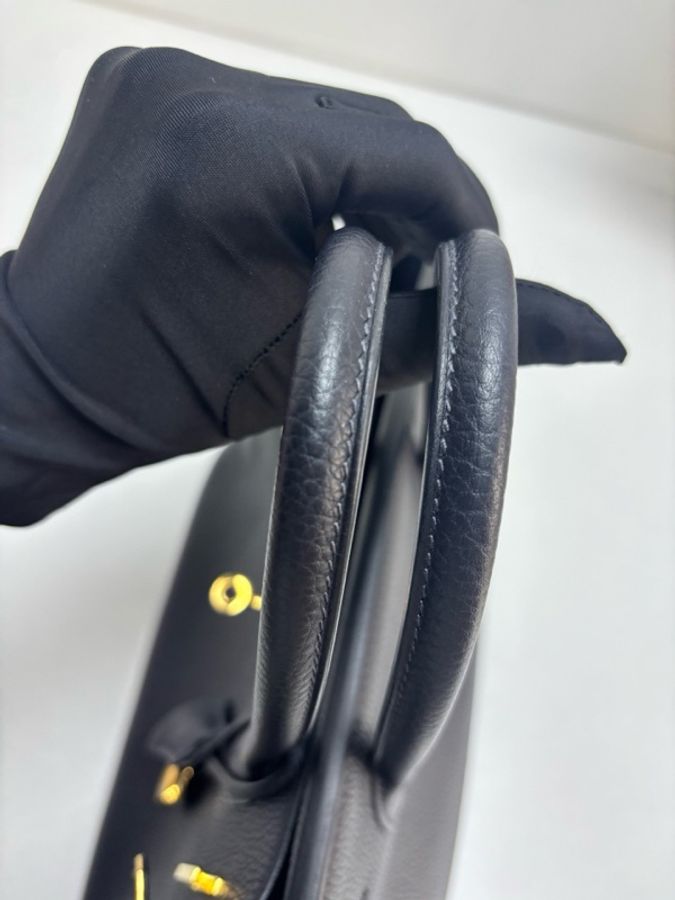 愛馬仕 Birkin 30 午夜藍 Togo 皮 金扣 U 刻印。-9