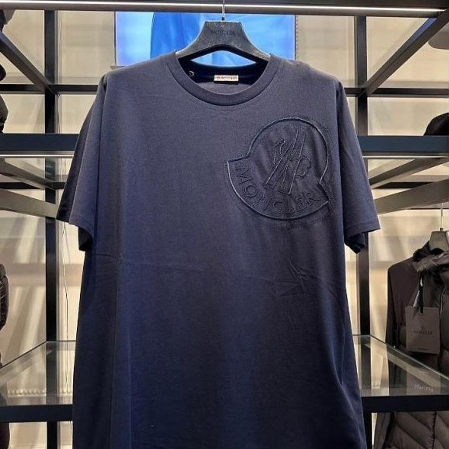 💎Han's house精品服飾💎moncler 大 LOGO 刺繡 短 T 短袖 男女共穿 現貨 M-0