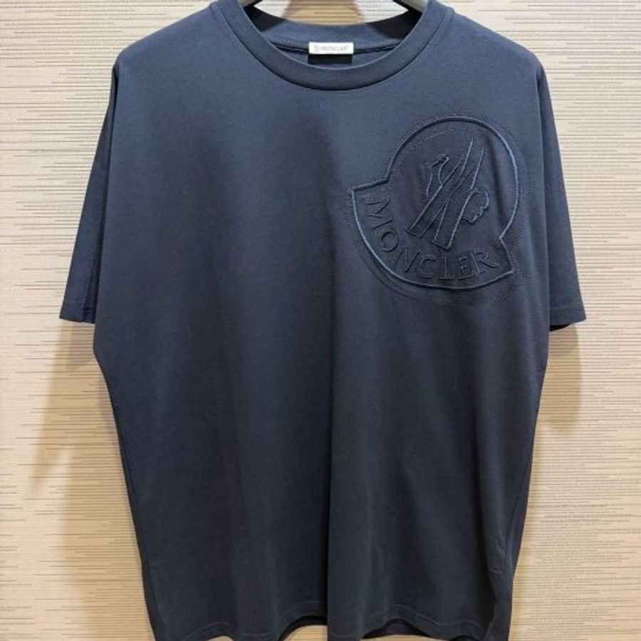 💎Han's house精品服飾💎moncler 大 LOGO 刺繡 短 T 短袖 男女共穿 現貨 M-4